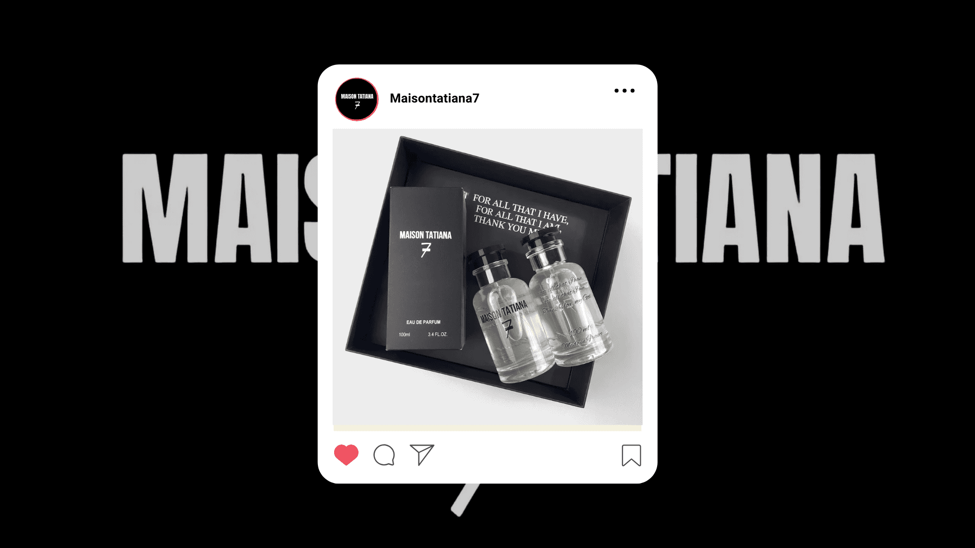 Maison Tatiana 7 Instagram post